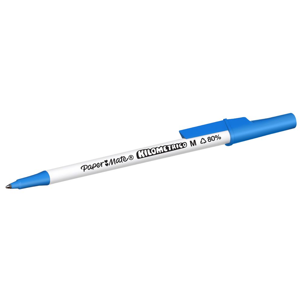 Paper Mate Kilometrico Ballpoint Pens Blue 1.0mm Medium Nib 50 Pack