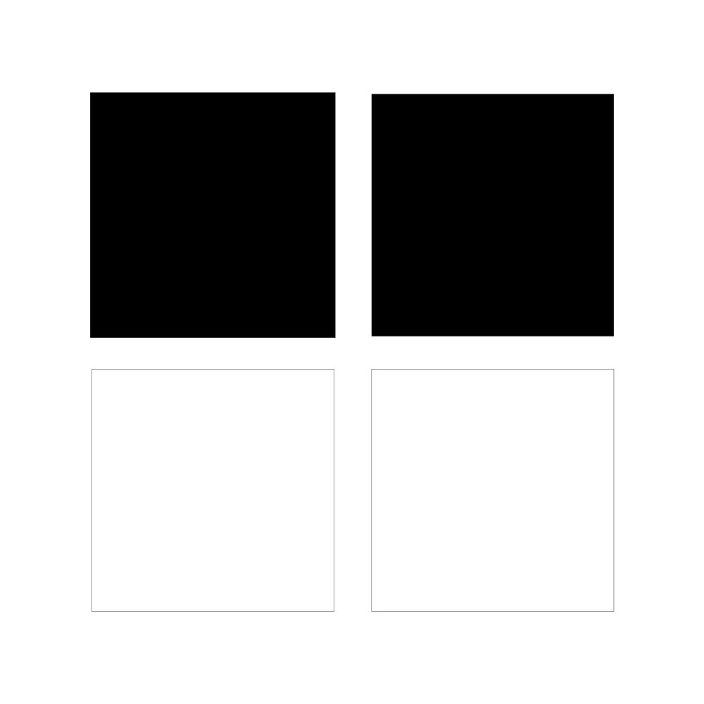 POSCA PC-5M Black and White 4 Pack colour swatch showing black and white ink swatches