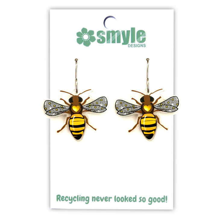 Native Bee Earrings by Smyle Designs