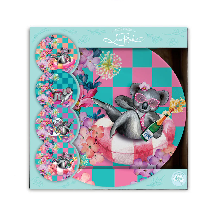 Lisa Pollock Melamine Plate Set – Koala Pool Party