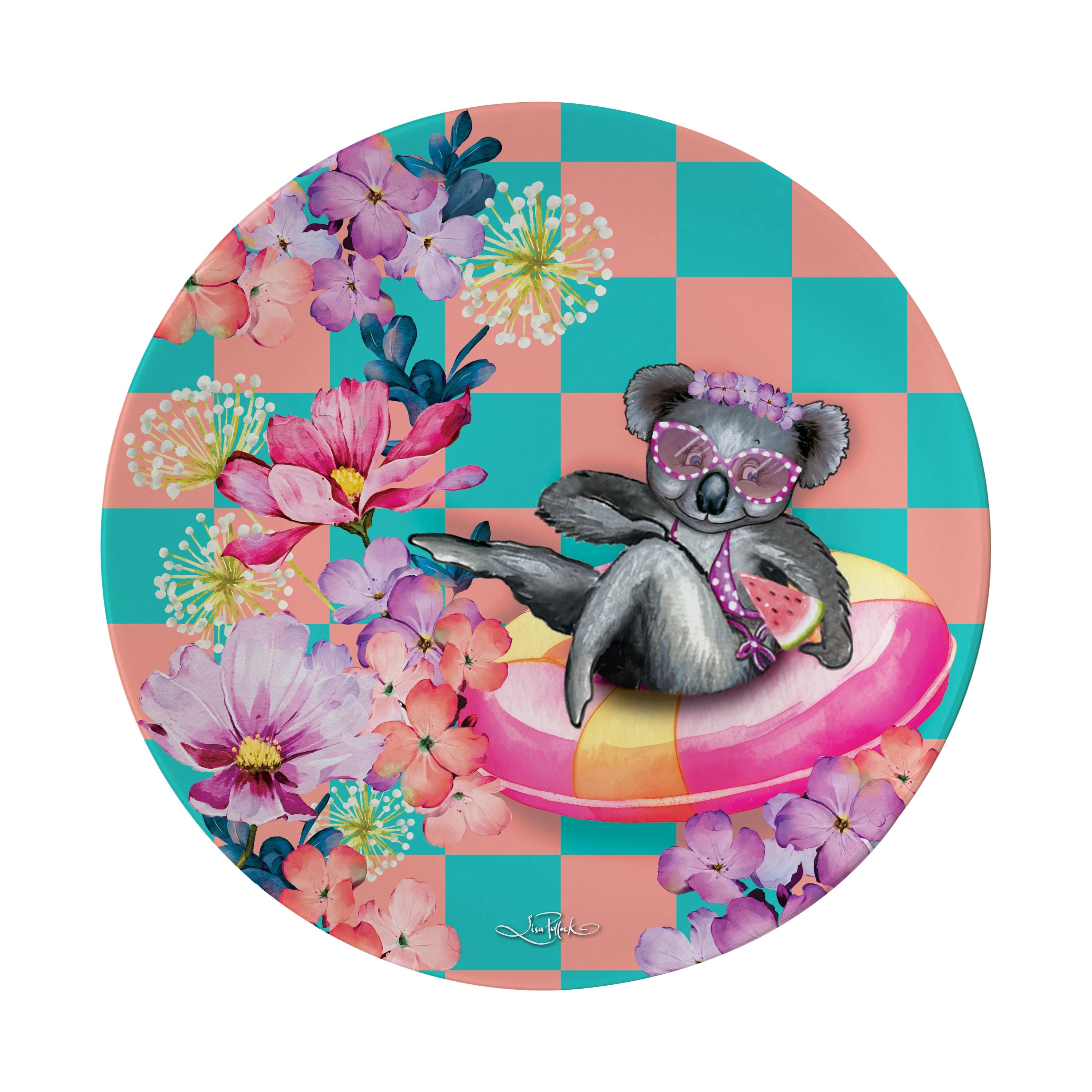 Lisa Pollock Melamine Plate Set – Koala Pool Party