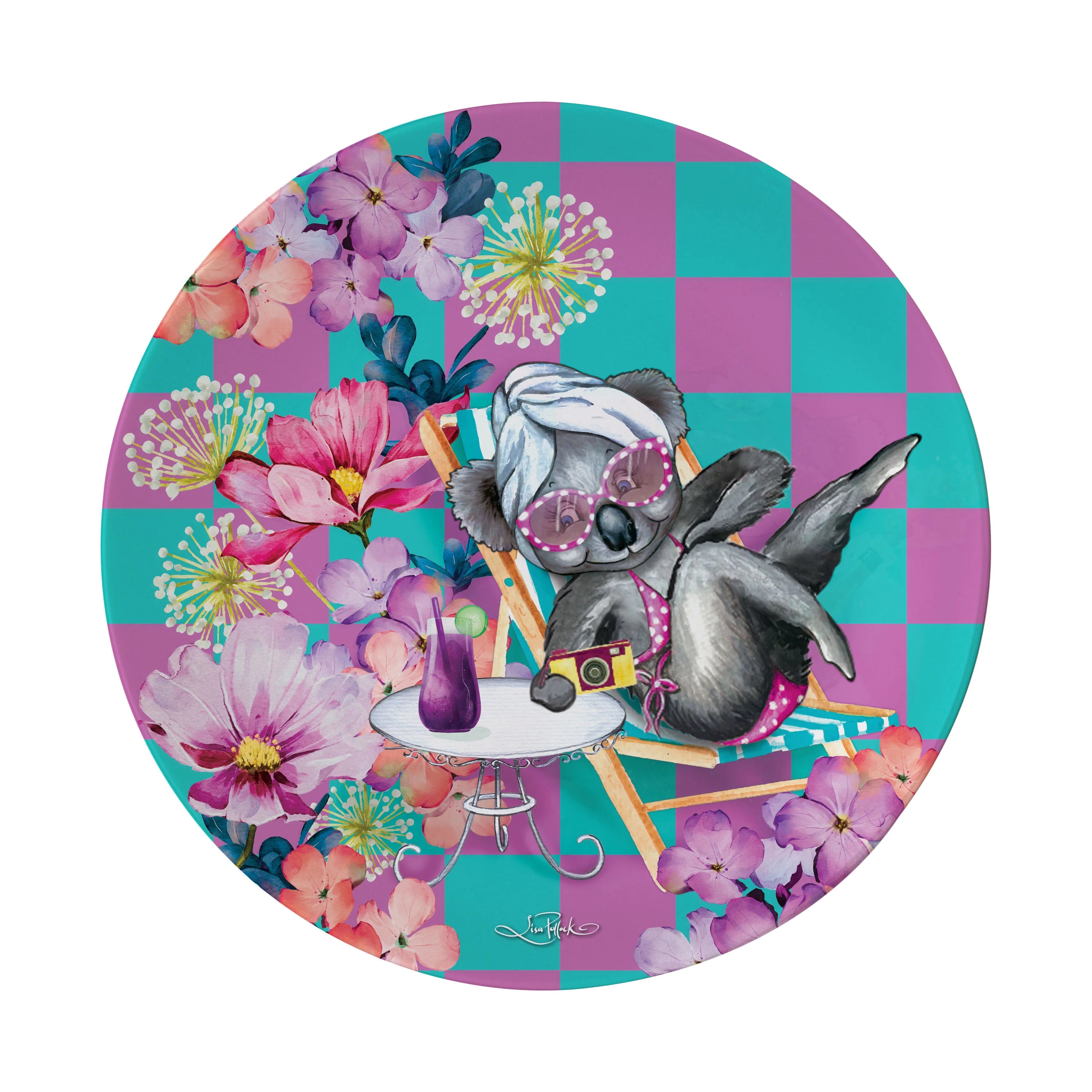 Lisa Pollock Melamine Plate Set – Koala Pool Party