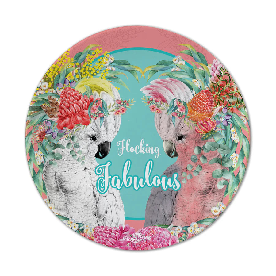 Lisa Pollock Melamine Plate Set – Aussie Animals