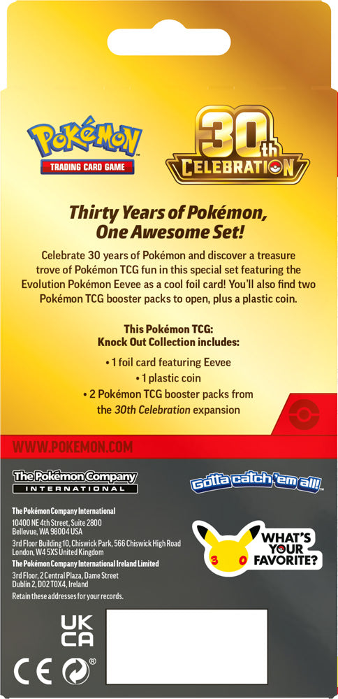 Pre-Order Pokémon TCG: 30th Celebration Knock Out Collection
