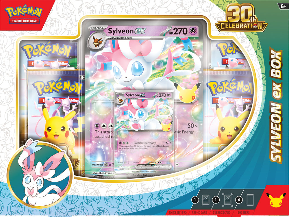 Pre-Order Pokémon TCG: 30th Celebration Sylveon ex Box / Greninja ex Box Assorted
