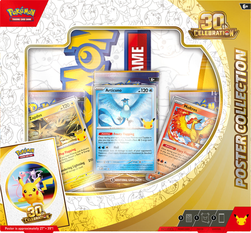 Pre-Order Pokémon TCG: 30th Celebration Poster Collection