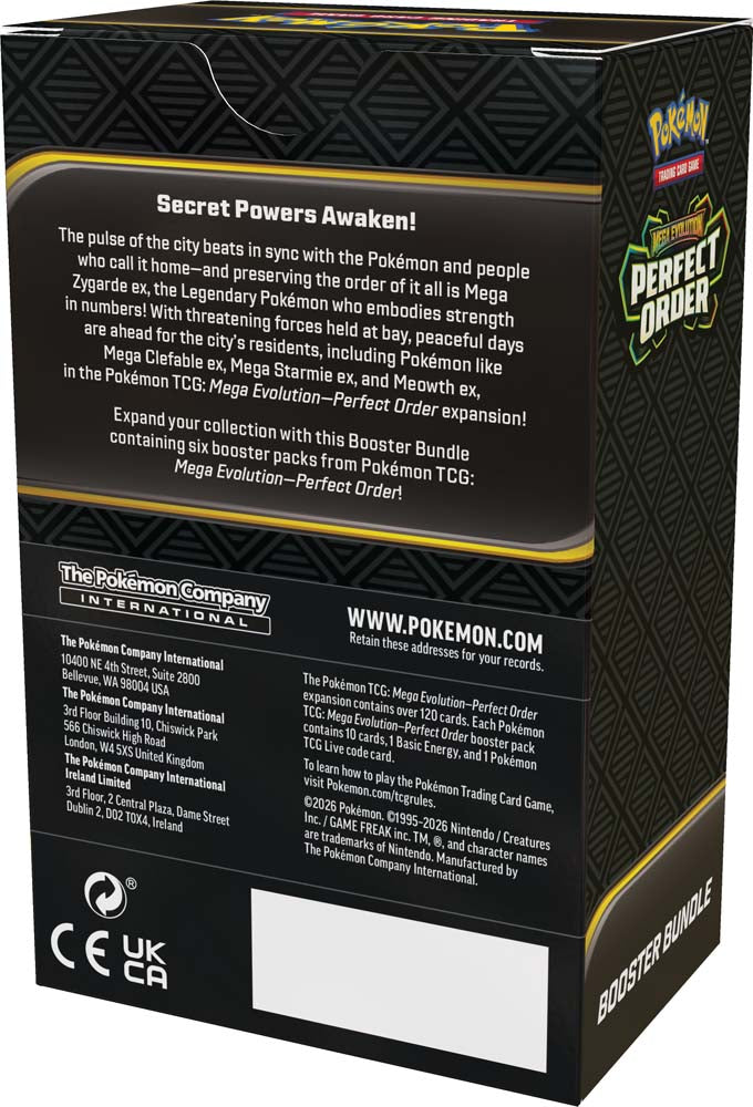 Pokémon TCG: Mega Evolution— Perfect Order Booster Bundle
