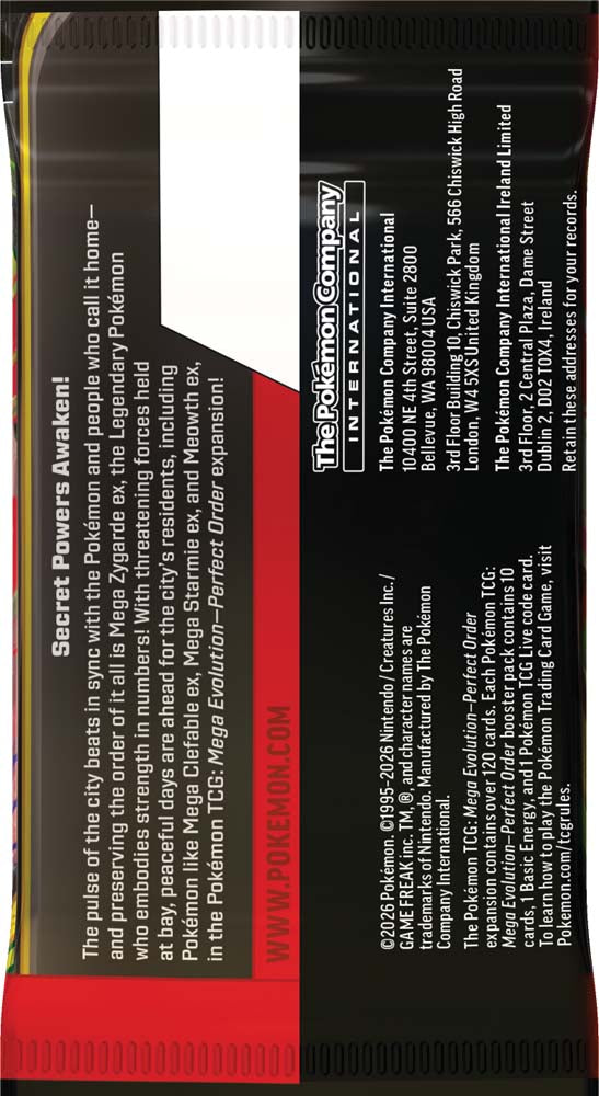 Pokémon TCG: Mega Evolution-Perfect Order Booster Box Sealed