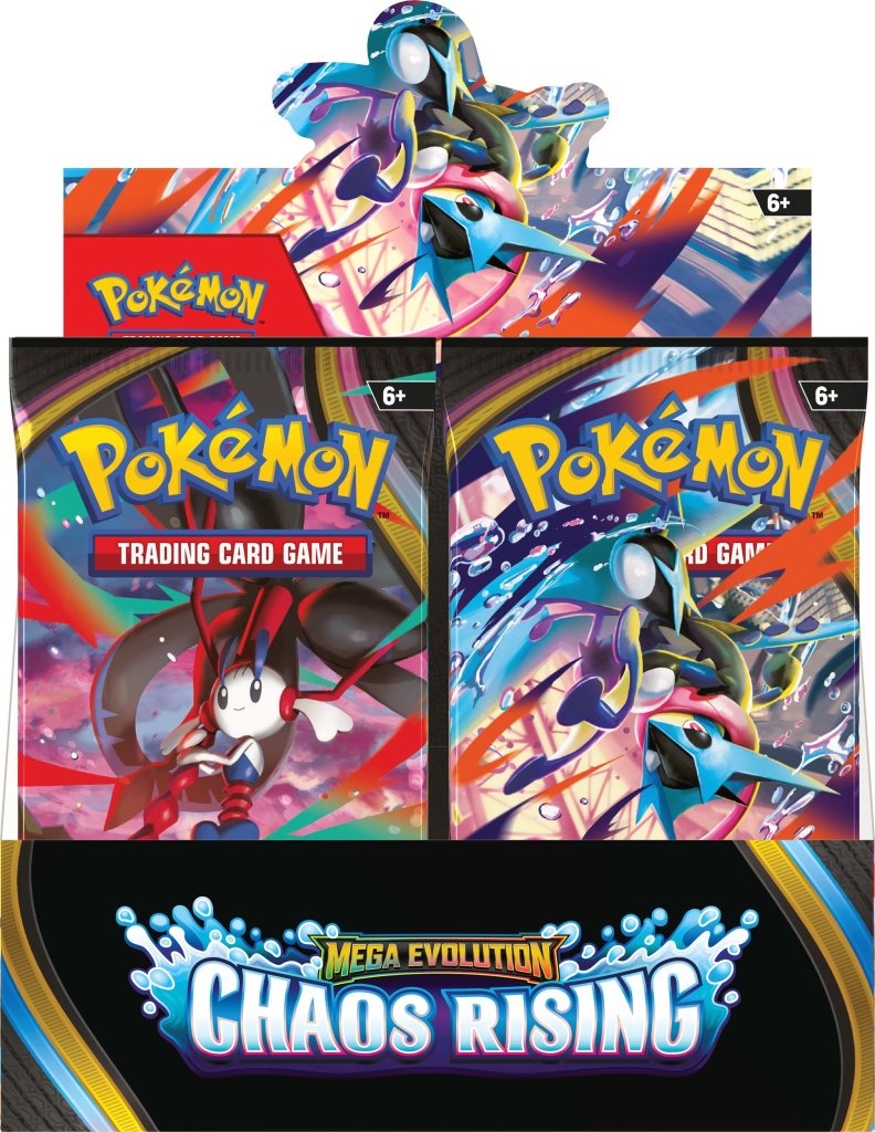 Pre-Order Pokémon TCG: Mega Evolution Chaos Rising Booster