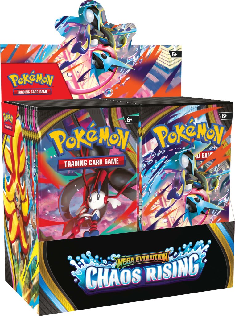 Pre-Order Pokémon TCG: Mega Evolution Chaos Rising Booster