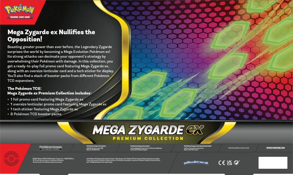 Pre-Order Pokémon TCG Mega Zygarde ex Premium Collection
