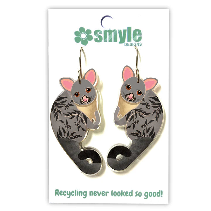 Possum Earrings by Smyle Designs