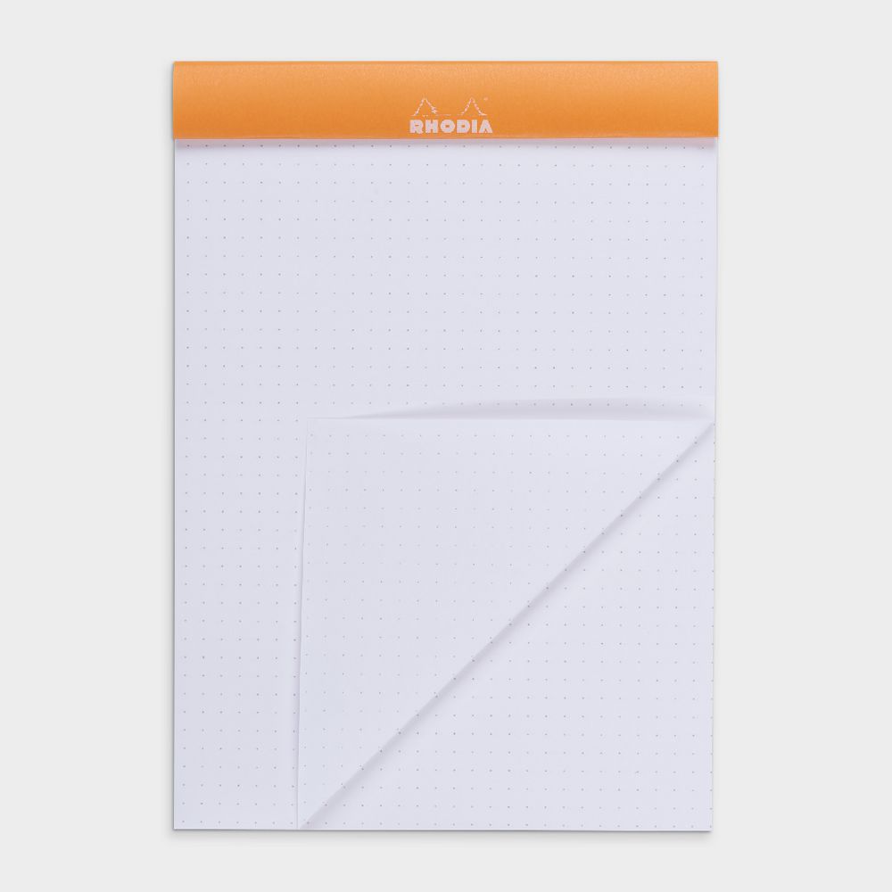 Rhodia No. 16 A5 Dot Grid Pad Orange 80 Sheets
