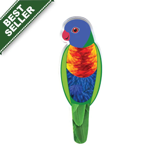 Rainbow Lorikeet Pin by Smyle Designs