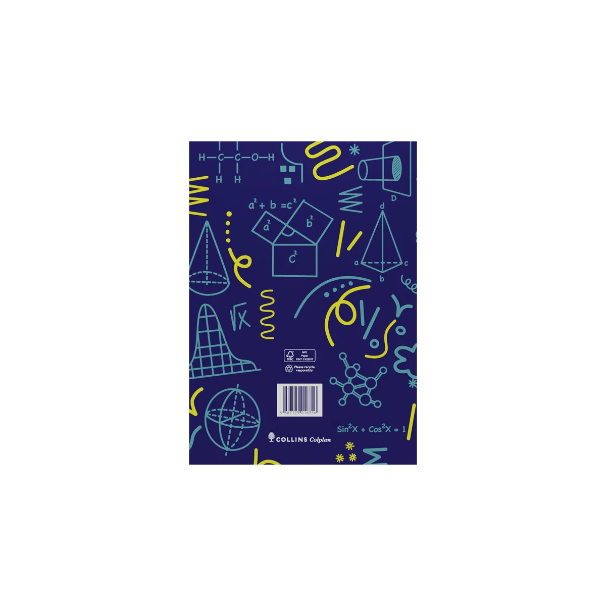 Back cover of the Collins Colplan 2027 A5 student diary