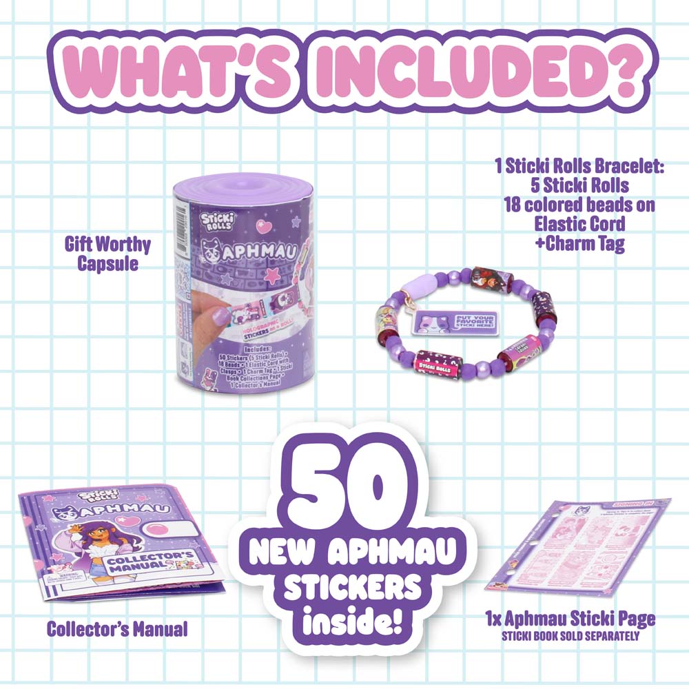 Sticki Rolls - Aphmau Sticki Bands Capsule