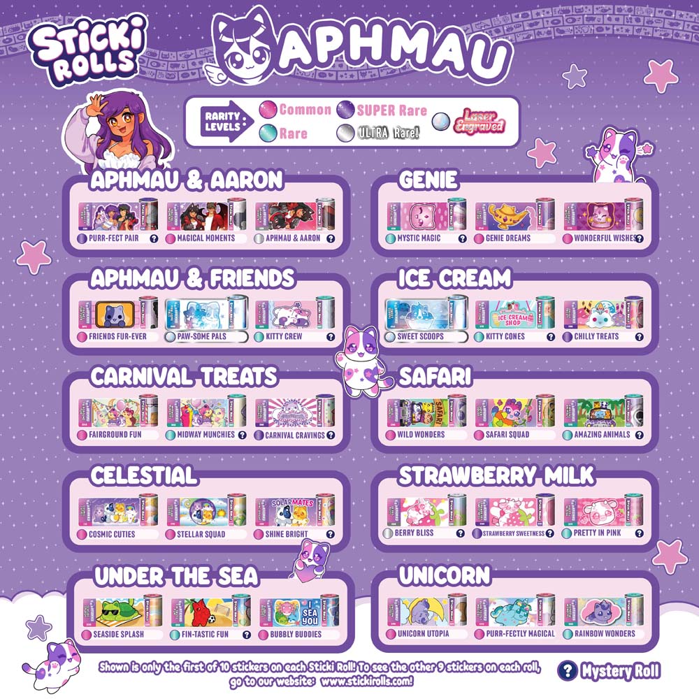 Sticki Rolls - Aphmau Sticki Bands Capsule