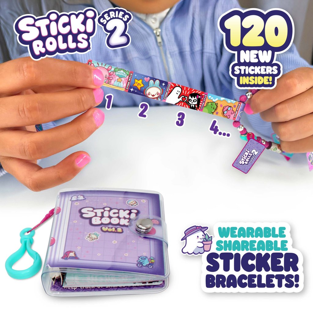 Sticki Rolls Sticki Stickers Book Pack Series 2