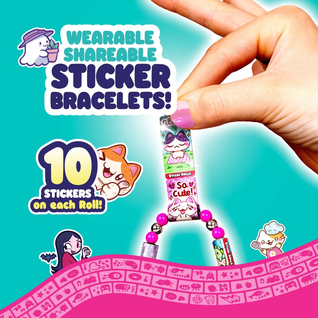 Sticki Rolls Sticki Stickers Book Pack Series 2