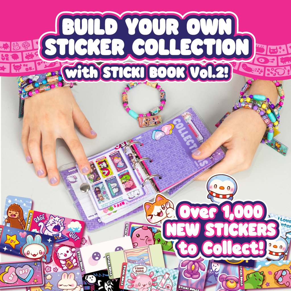 Sticki Rolls Sticki Stickers Book Pack Series 2