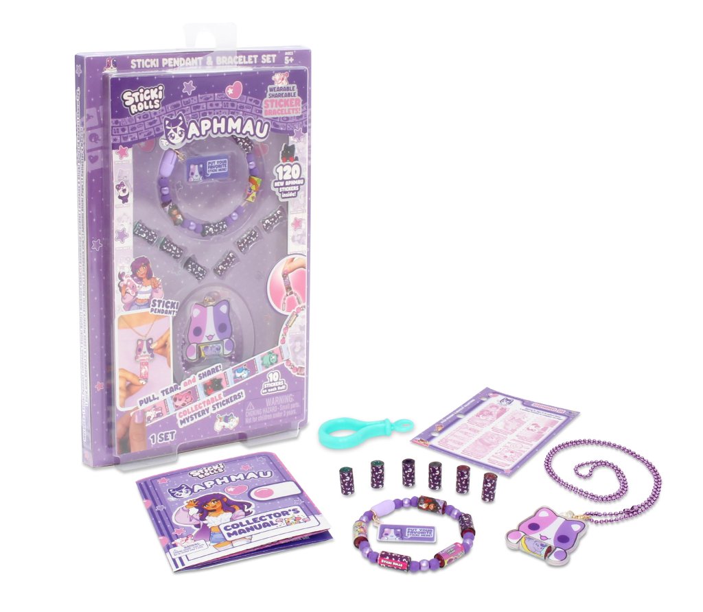 Sticki Rolls x Aphmau Pendant & Bracelet Set Series 1 - Aphmau Cat Pendant