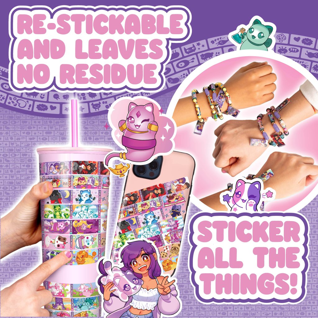 Sticki Rolls x Aphmau Pendant & Bracelet Set (AphMau Cat)