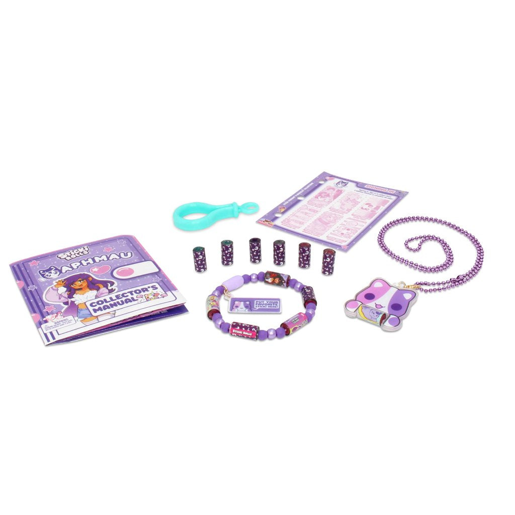 Sticki Rolls x Aphmau Pendant & Bracelet Set (AphMau Cat)