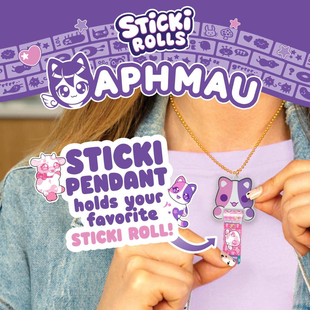 Sticki Rolls x Aphmau Pendant & Bracelet Set – Limited Edition Collectible Fun