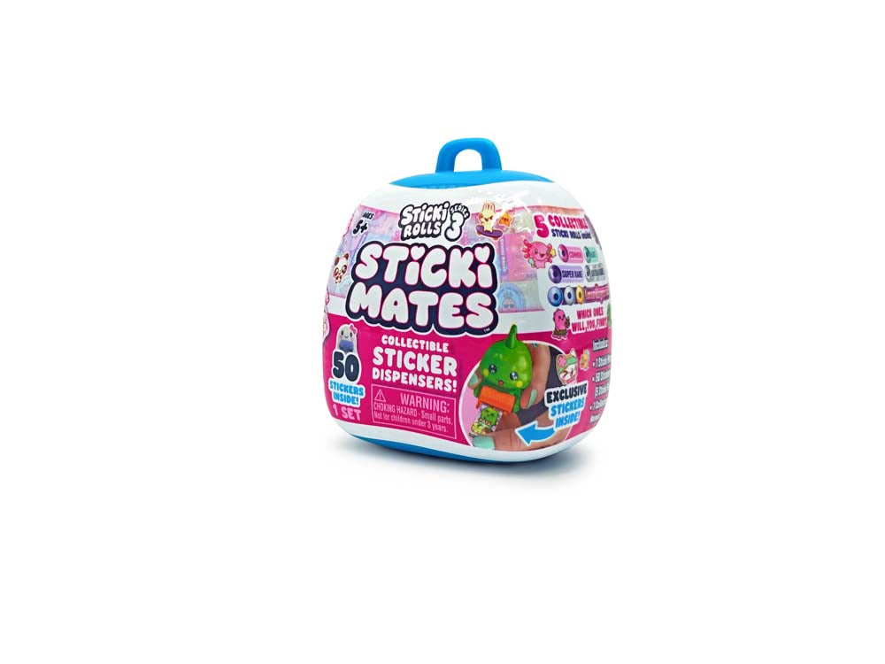 Sticki Rolls Sticki Mates Series 3 with Backpack Clip & 5 Sticker Rolls