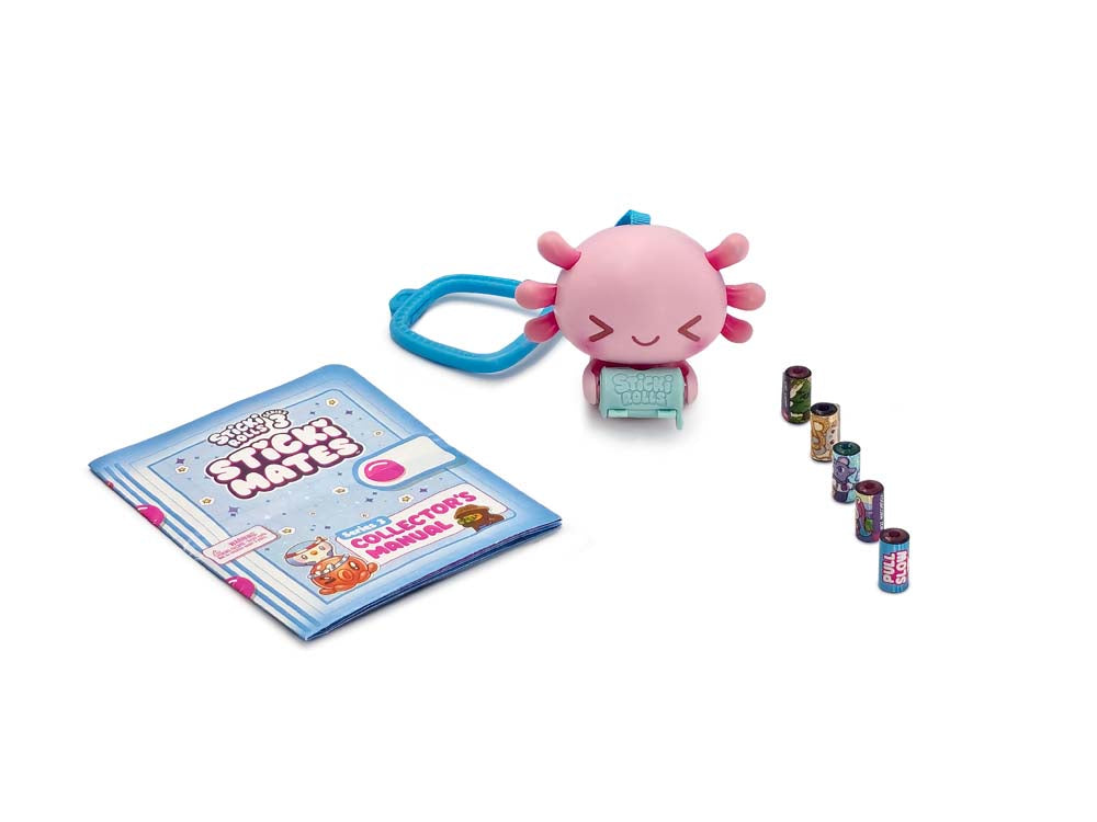 Sticki Rolls Sticki Mates Series 3 with Backpack Clip & 5 Sticker Rolls