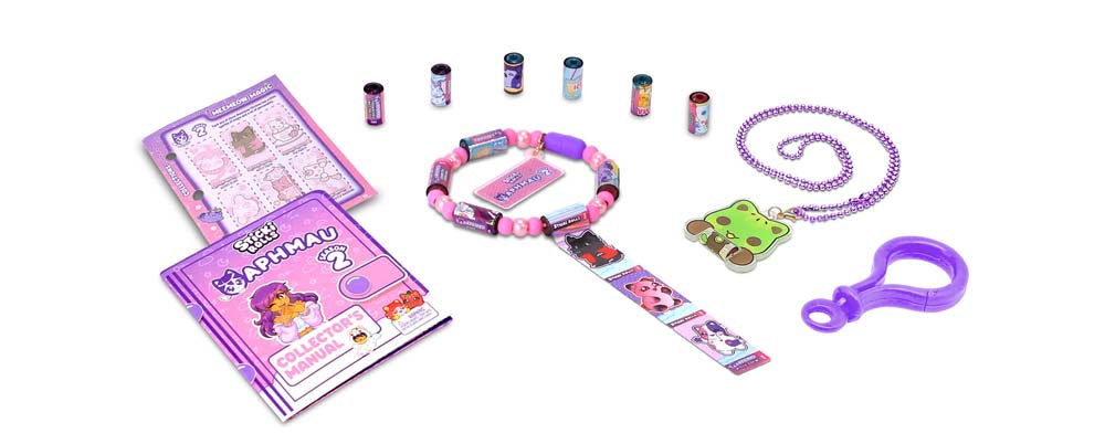 Sticki Rolls Aphmau Sticki Pendant & Bracelet Set Season 2 – Kiwi Cat MeeMeow
