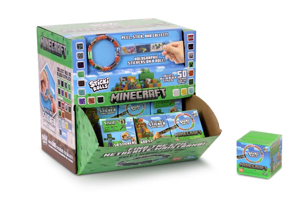 Sticki Rolls Minecraft Capsule – CDU packaging display