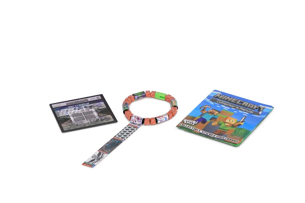 Sticki Rolls Minecraft Wristband Style 10 – Explore Together teal