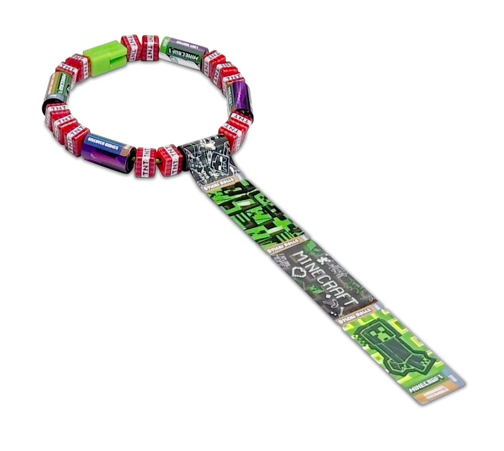 Sticki Rolls Minecraft Sticki Book - Collectible  Sticker Wristband,