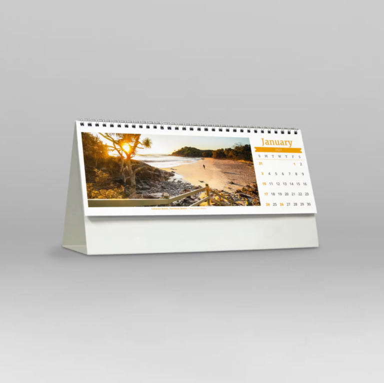 2027 Visions of Australia Spiral Desk Calendar 285x150mm