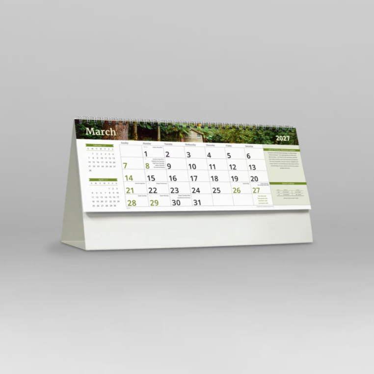 2027 Visions of Australia Spiral Desk Calendar 285x150mm