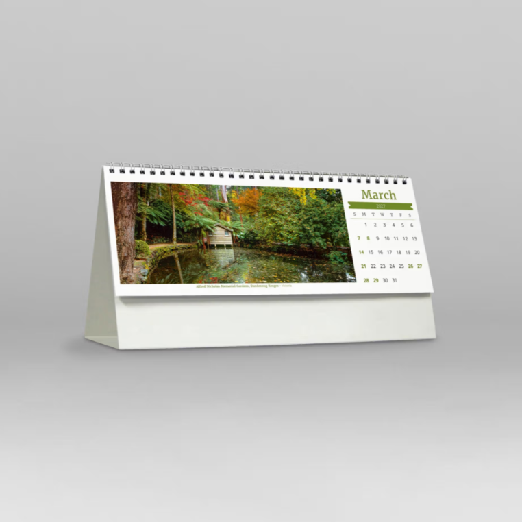 2027 Visions of Australia Spiral Desk Calendar 285x150mm