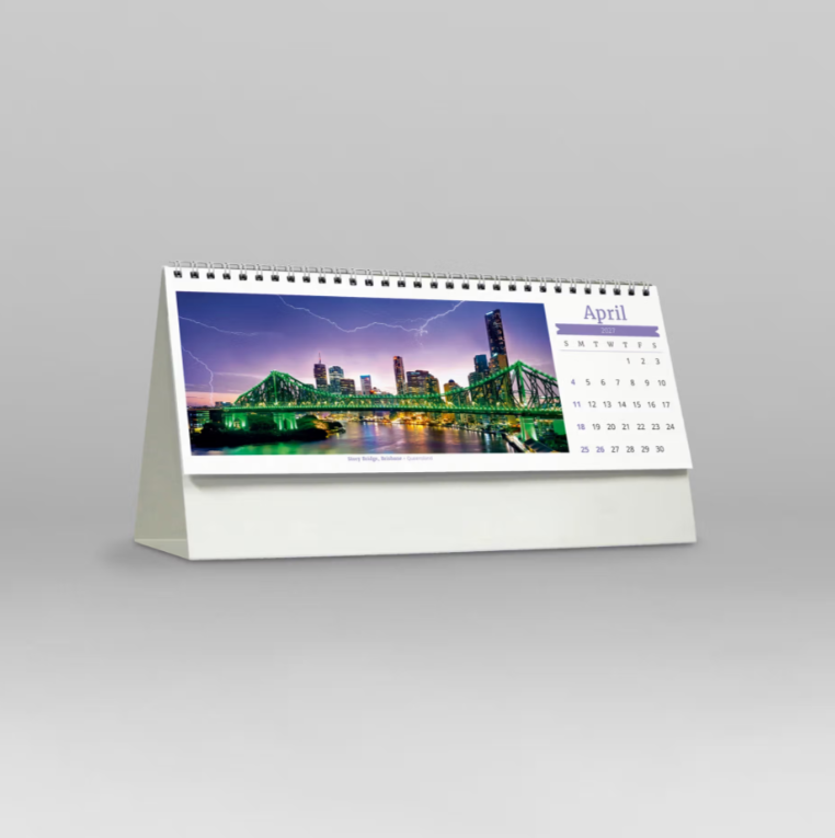 2027 Visions of Australia Spiral Desk Calendar 285x150mm