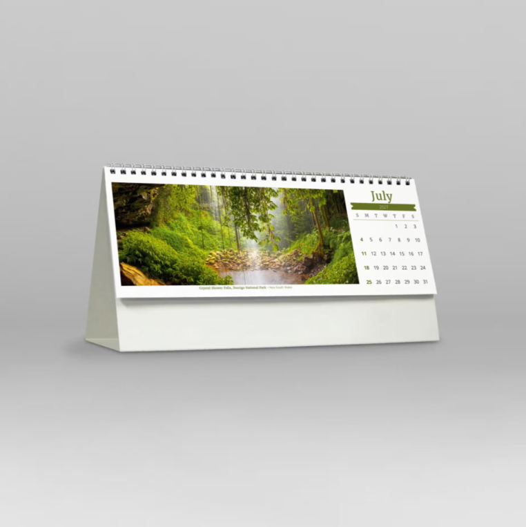 2027 Visions of Australia Spiral Desk Calendar 285x150mm