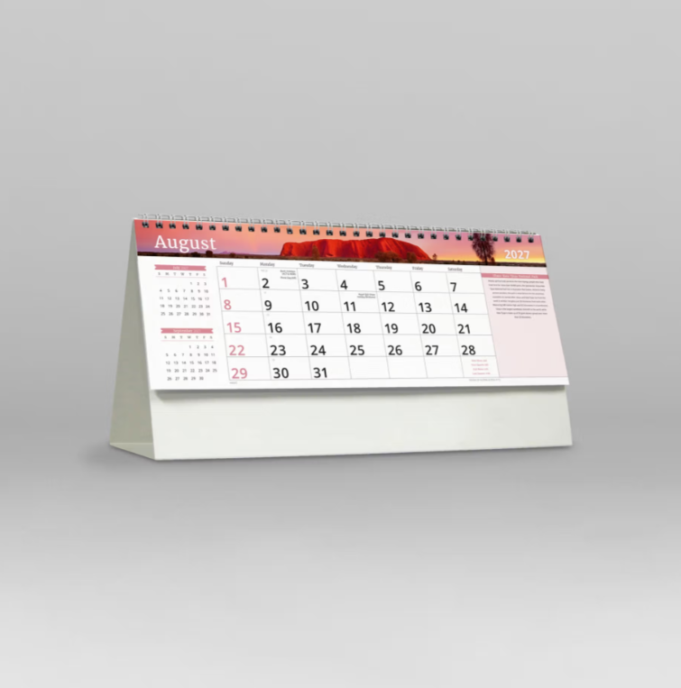 2027 Visions of Australia Spiral Desk Calendar 285x150mm