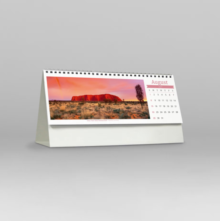 2027 Visions of Australia Spiral Desk Calendar 285x150mm