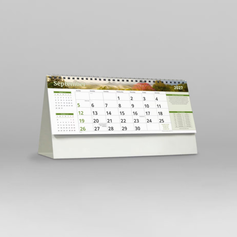 2027 Visions of Australia Spiral Desk Calendar 285x150mm