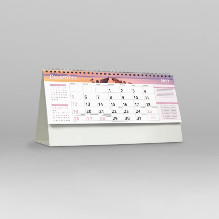 2027 Visions of Australia Spiral Desk Calendar 285x150mm