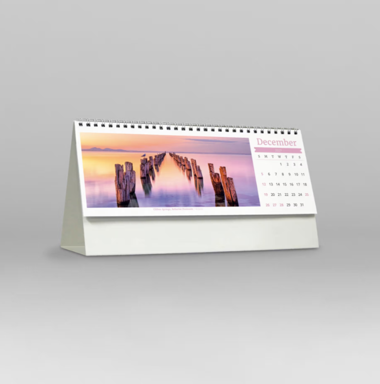 2027 Visions of Australia Spiral Desk Calendar 285x150mm