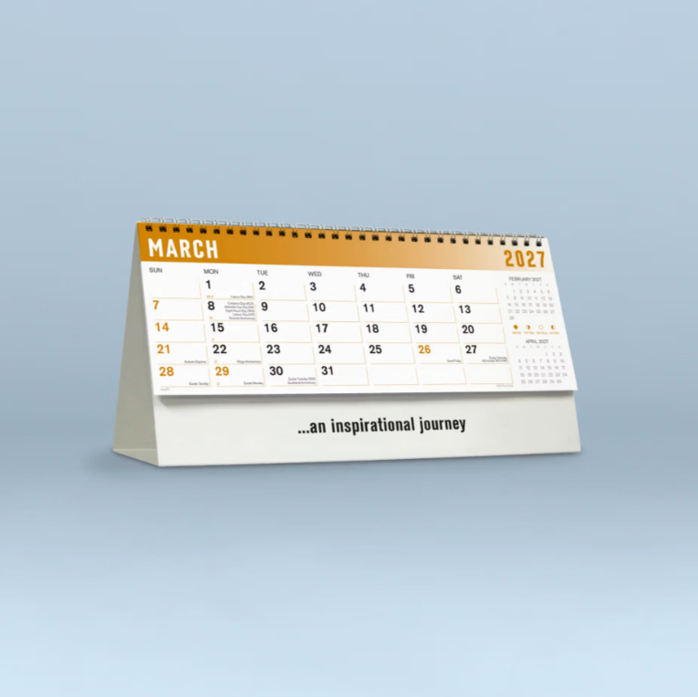 2027 Focus  Desk Calendar 285x150mm - Inspirational Desk Calendar