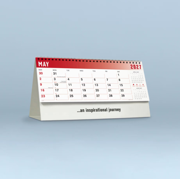2027 Focus  Desk Calendar 285x150mm - Inspirational Desk Calendar