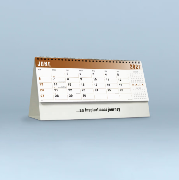 2027 Focus  Desk Calendar 285x150mm - Inspirational Desk Calendar