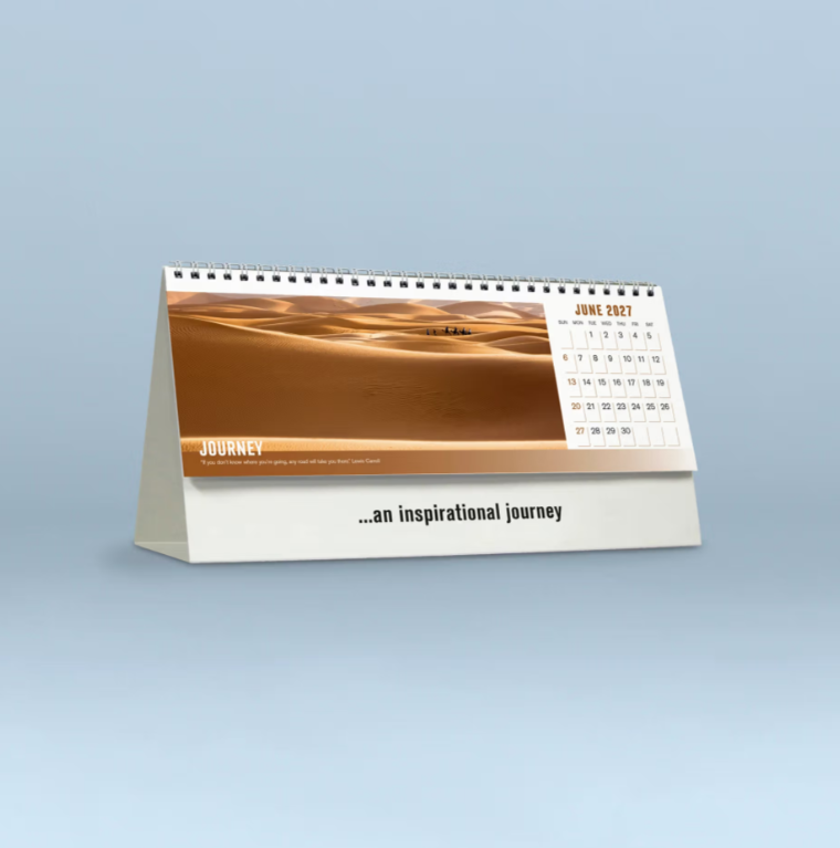 2027 Focus  Desk Calendar 285x150mm - Inspirational Desk Calendar