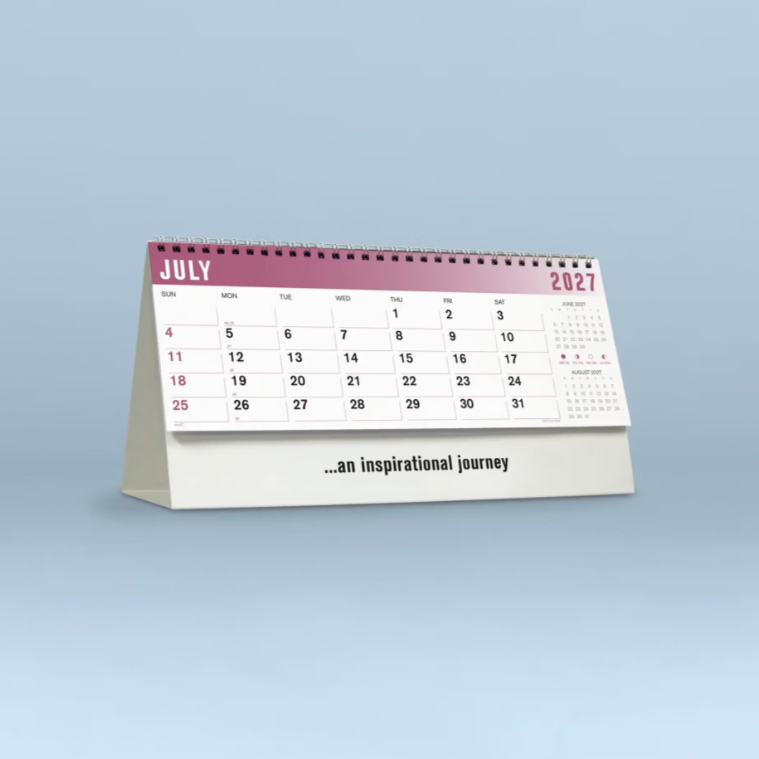 2027 Focus  Desk Calendar 285x150mm - Inspirational Desk Calendar
