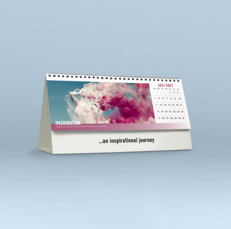 2027 Focus  Desk Calendar 285x150mm - Inspirational Desk Calendar
